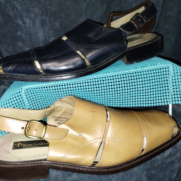 Men\'s Stacy Adams leather Bayden sandals size 14 main image 4